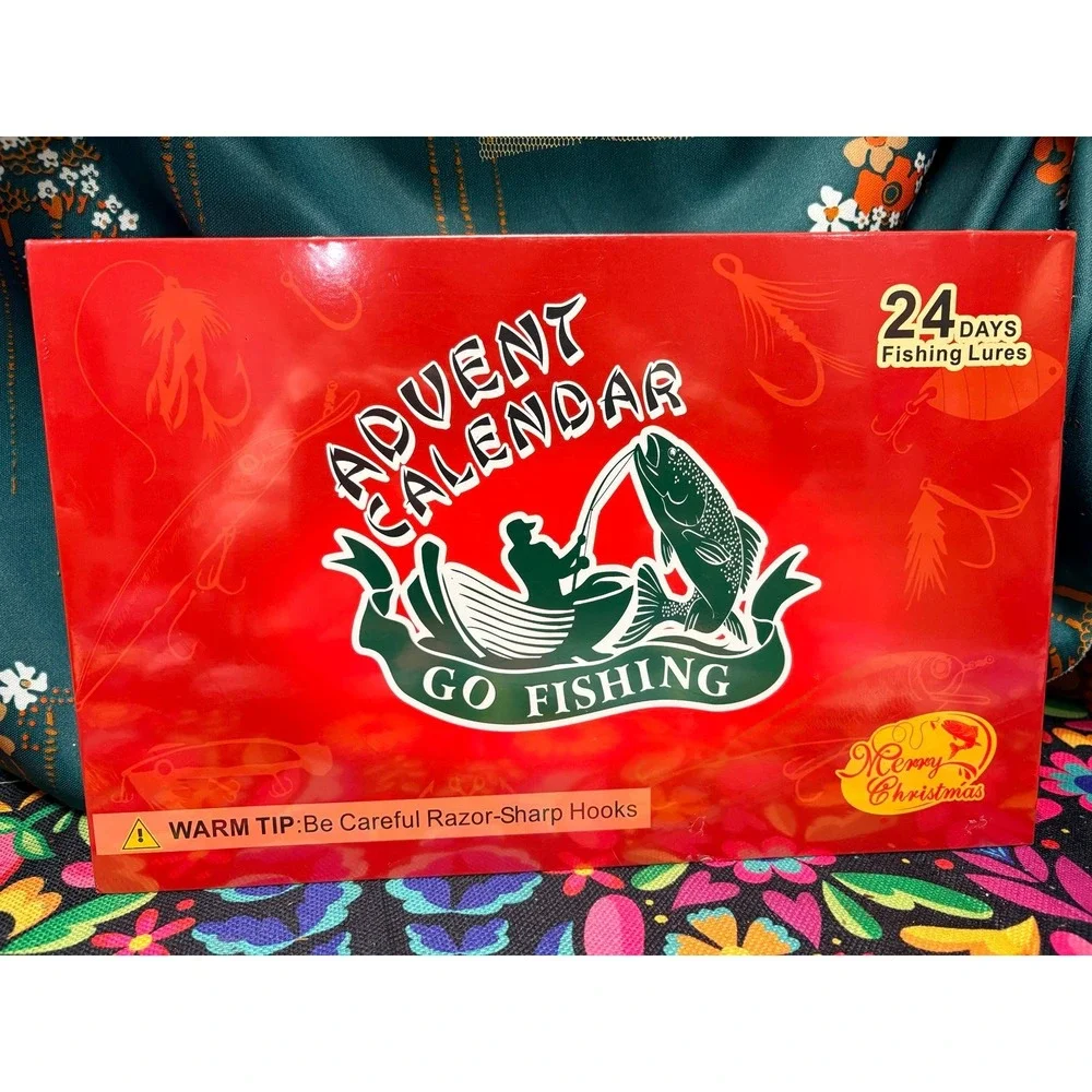 Advent Fishing Lure Calendar Outdoors Salt Life Gift Father's Day